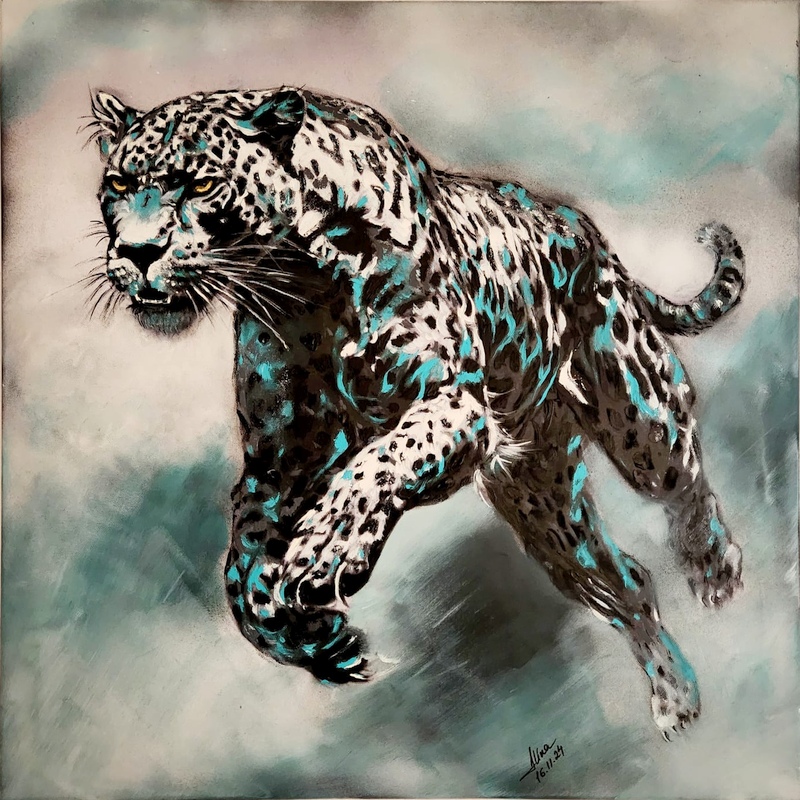 ArteDiAlina.com painting: Silent Jump